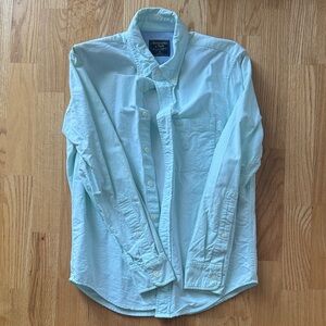 Abercrombie and Fitch Aqua Button-Down Shirt